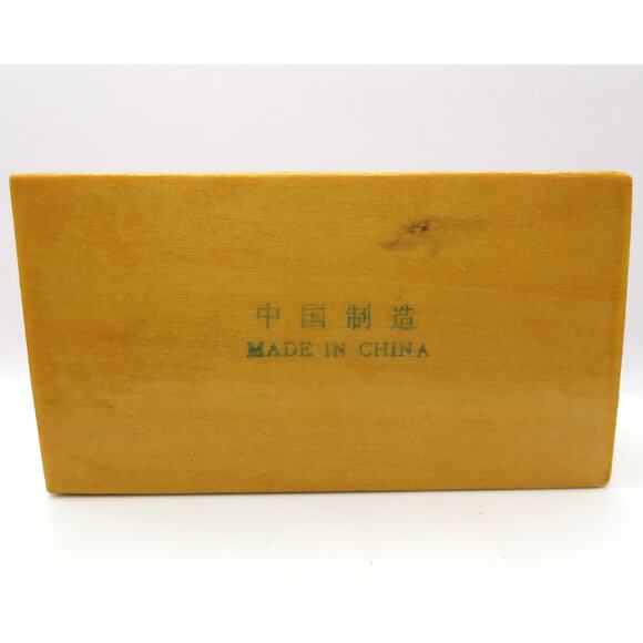 Vintage Chinese Lacquered Wood Box\ Ducks Trinket Jewelry Storage Rustic Japandi - Picture 14 of 14